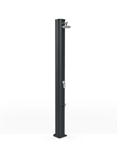 Arkema - BIG JOLLY A320 Aluminium Solardusche mit Fußbrause - 35 Liter - Anthrazit