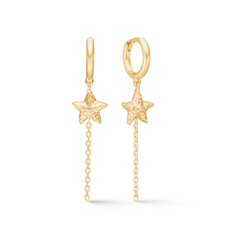 Starfish Lustre øreringe udført i 925 ren sterlingsølv belagt med en slidstærk 18 karat forgyldning.