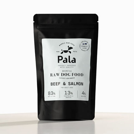 Pala Dry Raw Food Oksekød & Laks 100g lufttørret barf med okse og laks