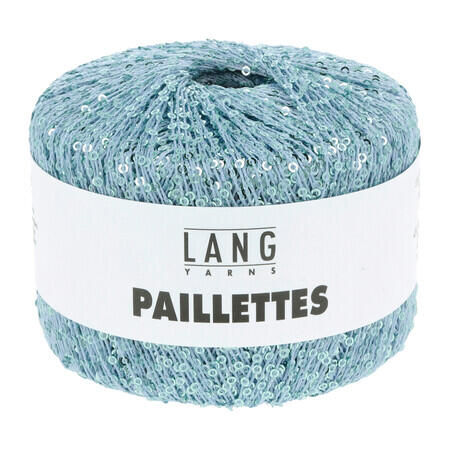 garnoegle af maerket paillettes fra lang yarns i farven light blue