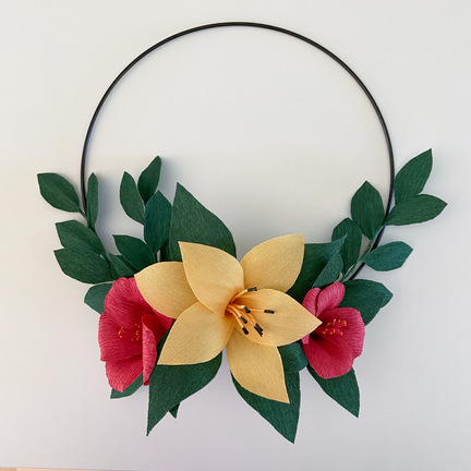 kunstig blomst crepepapir