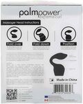 Sort buet silikone-tilbehør til Palm Power massageapparat