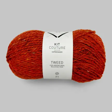 Nøgle af Kit Couture Tweed garn i farven brændt orange 530