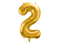 Guld folie ballontal til helium 2