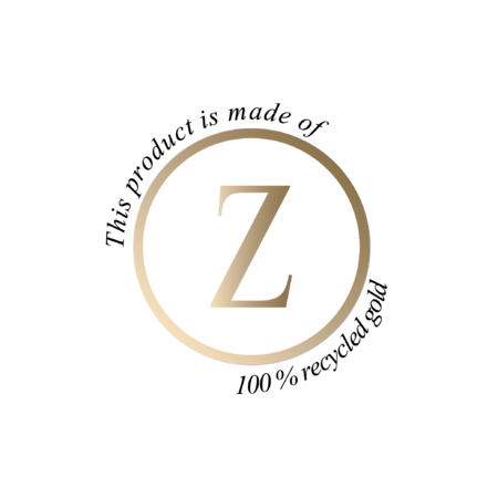 Produktet er udført i 100% genanvendt guld.