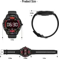 Voltix X1 Smartwatch med touchskærm, pulsmåler, skridttæller og smartphone-notifikationer.