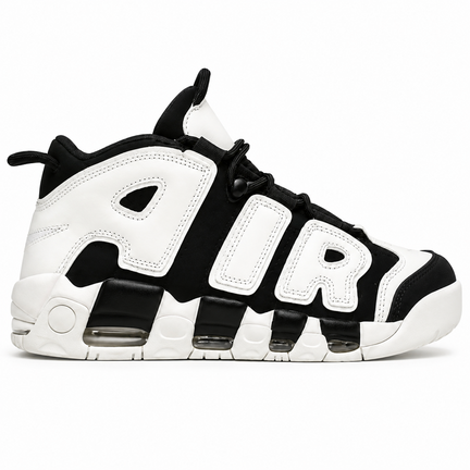 Sort og hvid høj sneaker med AIR-design og luftpude