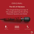 Doxy Let’s Get It On – Original Wand el-drevet massager i sort med kraftige vibrationer og 3 m kabel