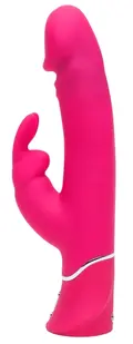 Pink Power Rabbit Vibrator i silikone med sugekop og fjernbetjening