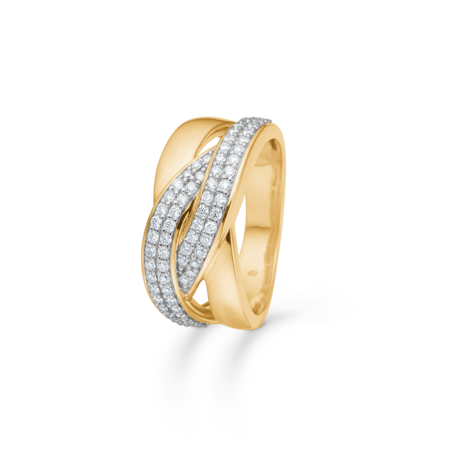 You & Me ring i 14 karat guld