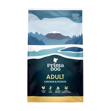 PrimaDog adult all breed kylling & kartoffel