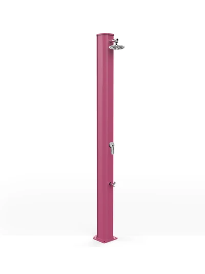 Arkema - BIG JOLLY A320 Aluminium Solardusche mit Fußbrause - 35 Liter - Fuxia