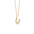 TENDER LOVE U pendant in 14 karat gold with diamonds | Danish design by Mads Z