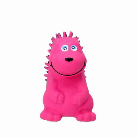 Dogman Pindsvin i Lyserød Latex | HundeLegetøj 7,5 cm
