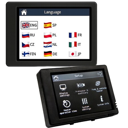 Touchskærm kontrolpanel til AUTOTERM dieselfyr