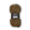 Garnnøgle isager silk mohair farve 4 lys brun