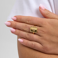 Liora ring in gold plated silver - studio.z