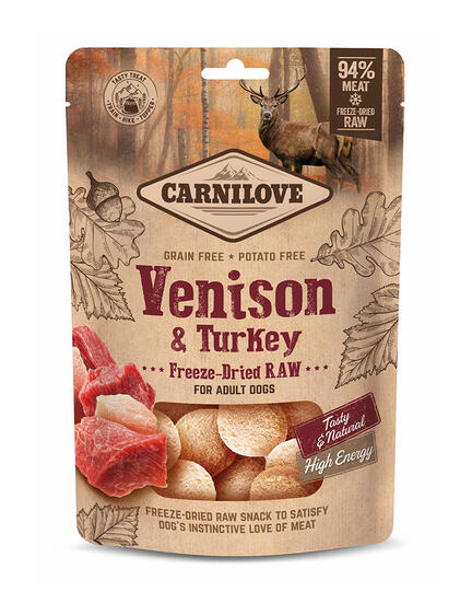 Carnilove Freeze-dried raw snacks vension and turkey