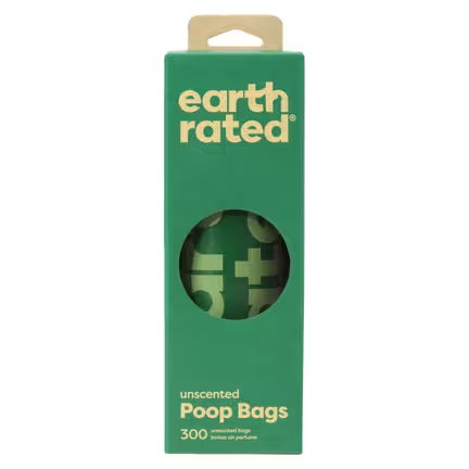 Earth Rated Hundeposer | Neutral | Eco-Friendly | 300 stk. | på 1 stor rulle | Storkøb