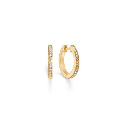 POETRY HOOP earrings in 14 karat gold | Danish design by Mads Z