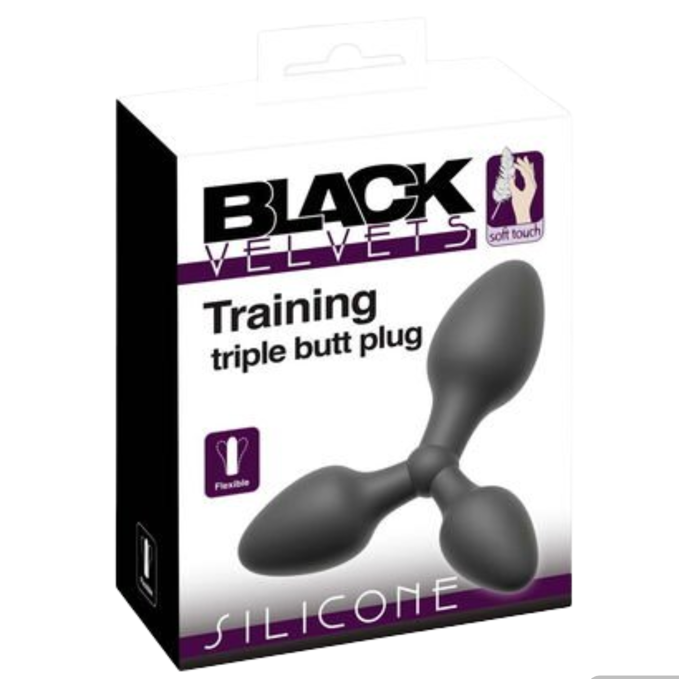 Black Velvets Training Triple Butt Plug