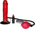 You2Toys Red Balloon oppustelig dildo i rød latex/PVC med vibration og pumpe.