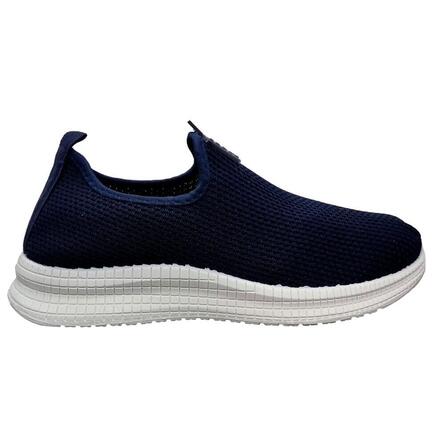 Blå slipon sko