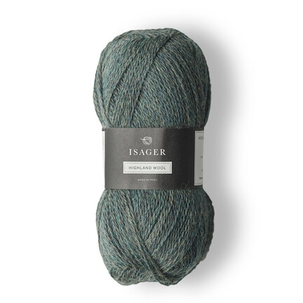 isager highland garn i farve ocean