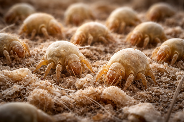 husstøvmider sengemider madrasmider der spiser døde hudceller