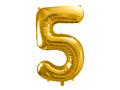 Guld folie ballontal til helium 5