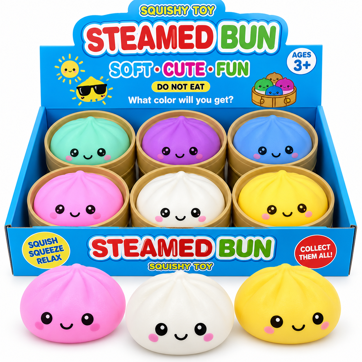 Steamed Bun Squishy Sødt & Blødt Sanselegetøj