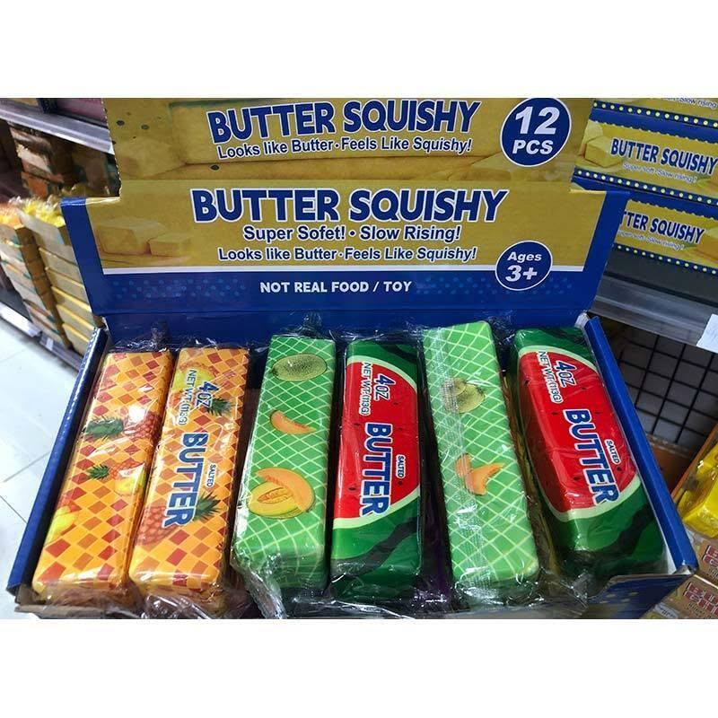 Butter Squishy Blød Smørpakke Fidget & Sanselegetøj - Ananas