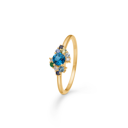 Four Seasons Winter Petite ring i 14 karat guld