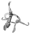 Anal Spreader Deluxe i poleret rustfrit stål med justerbar åbning og bundring
