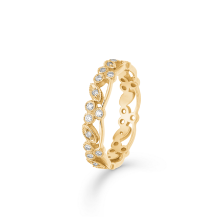 POETRY FLOWER ring in 14 karat gold | Danish design by Mads Z