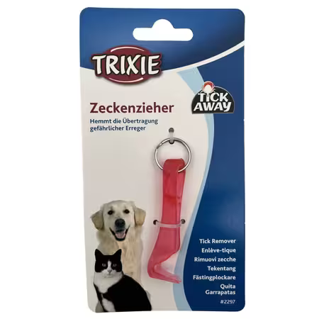 Trixie Tick Away Flåtfjerner i lyserød med emballage