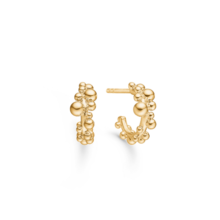 BUBBLES earrings in 14 karat gold | Danish design by Mads Z