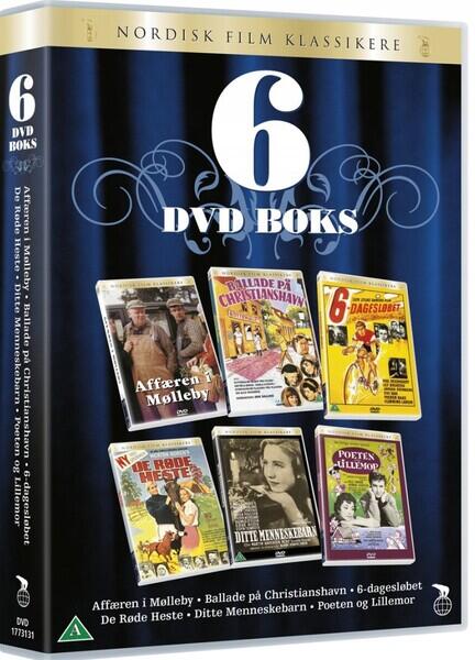 Film Boks, DVD, Affæren i Mølleby, Ballade på Christianshavn, 6 dages løbet, Seks dages løbet, De Røde heste, Ditte Menneskebarn, Poeten og Lillemor