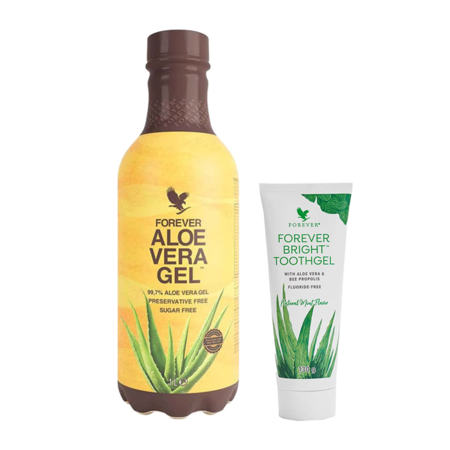 Forever Bright Toothgel - Aloe vera tandpasta - og Forever Aloe Vera Gel drik