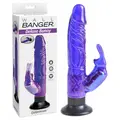 Pipedream Wall Banger Deluxe Bunny – rabbit vibrator med realistisk dildo og sugekop