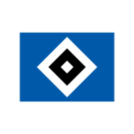 Hamburger SV klublogo som rundt sukkerprint til fodboldkage