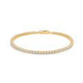 TENNIS bracelet in 8 karat gold with zirconia | Danish design by Mads Z