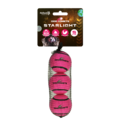 Dog Comets Starlight Tennisbold - 3 pak, S, pink
