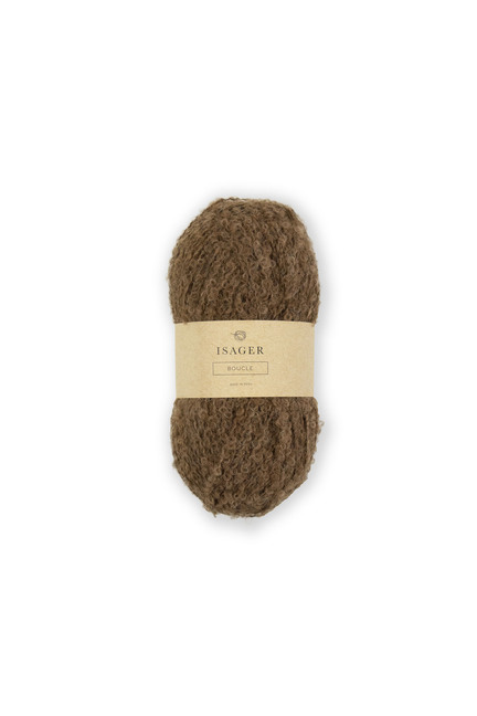 isager boucle garnoegle i farve 8s brun