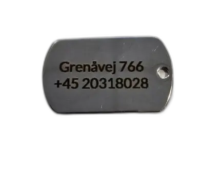 Hundetegn Aflang 40x24mm