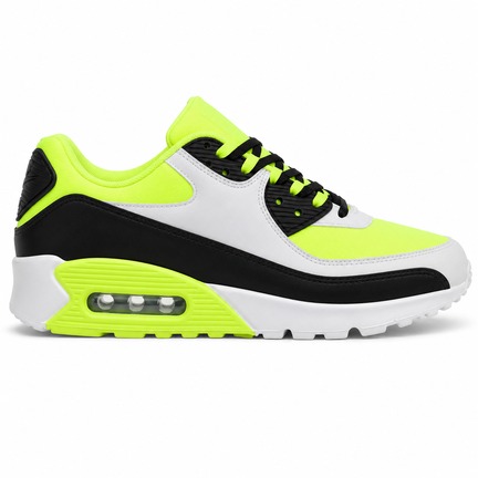Neon Gul & Sort Damesneaker – Komfort og Stil