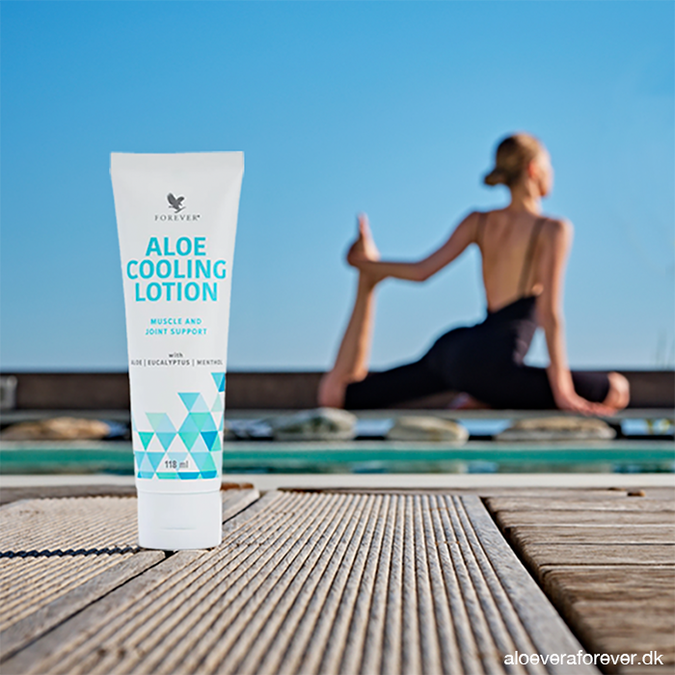 Aloe Cooling Lotion til mme muskler | Dansk officiel forhandler