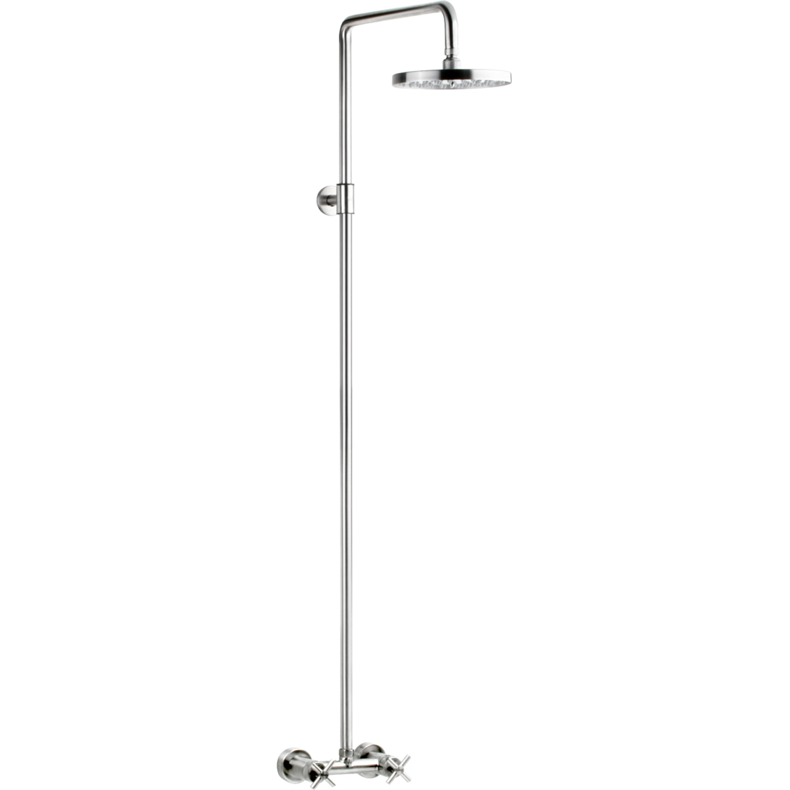 VRH - Wandmontierte Außendusche ohne Handbrause - Kalt- und Warmwasser - SMOOTH