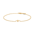 Faithful Cross bracelet in gold plated silver - studio.z