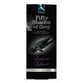 Fifty Shades of Grey vibrerende buttplug i silikone med bred base.